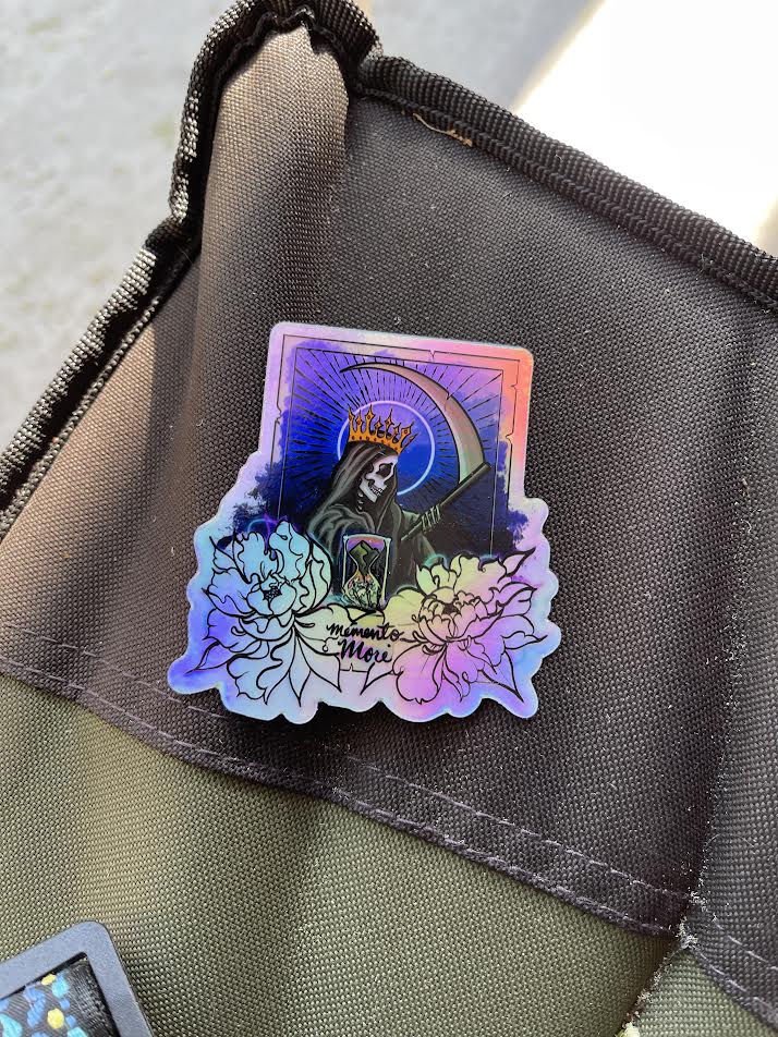 Memento Mori - Holographic Sticker