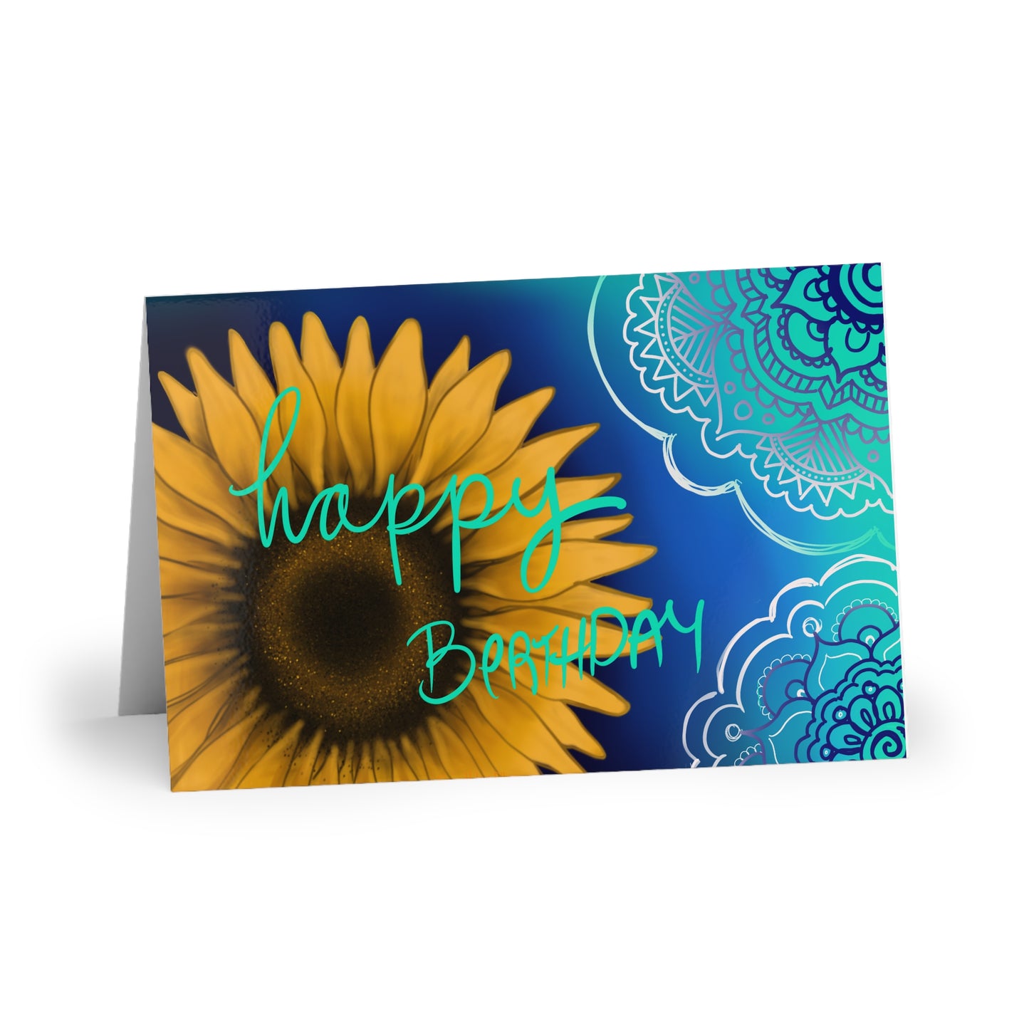 Sunflower Mandala - Birthday Card